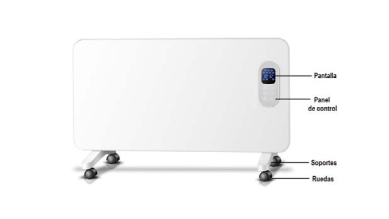 Calefactor Eléctrico Radiante de 1000 Watts