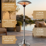 Estufa Calefactor Eléctrico de Terraza de Pie  - Anwo