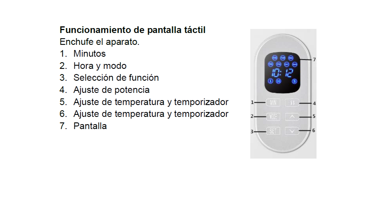 Calefactor Eléctrico Radiante de 1000 Watts