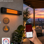Calefactor Eléctrico de Terraza Muro  - Anwo